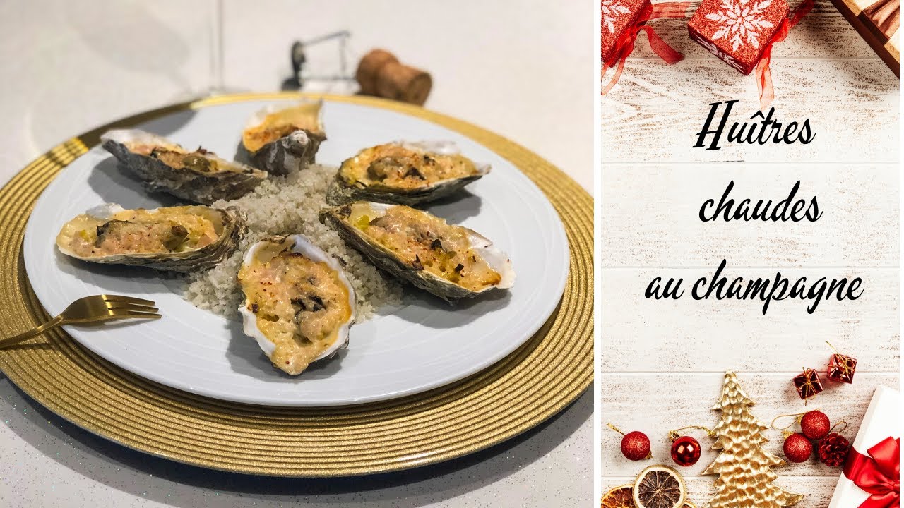 🎅 RECETTE DE NOËL 🎄 HUÎTRES CHAUDES AU CHAMPAGNE RECETTE DE CHEF | TUTO COMMENT OUVRIR DES HUÎTRES