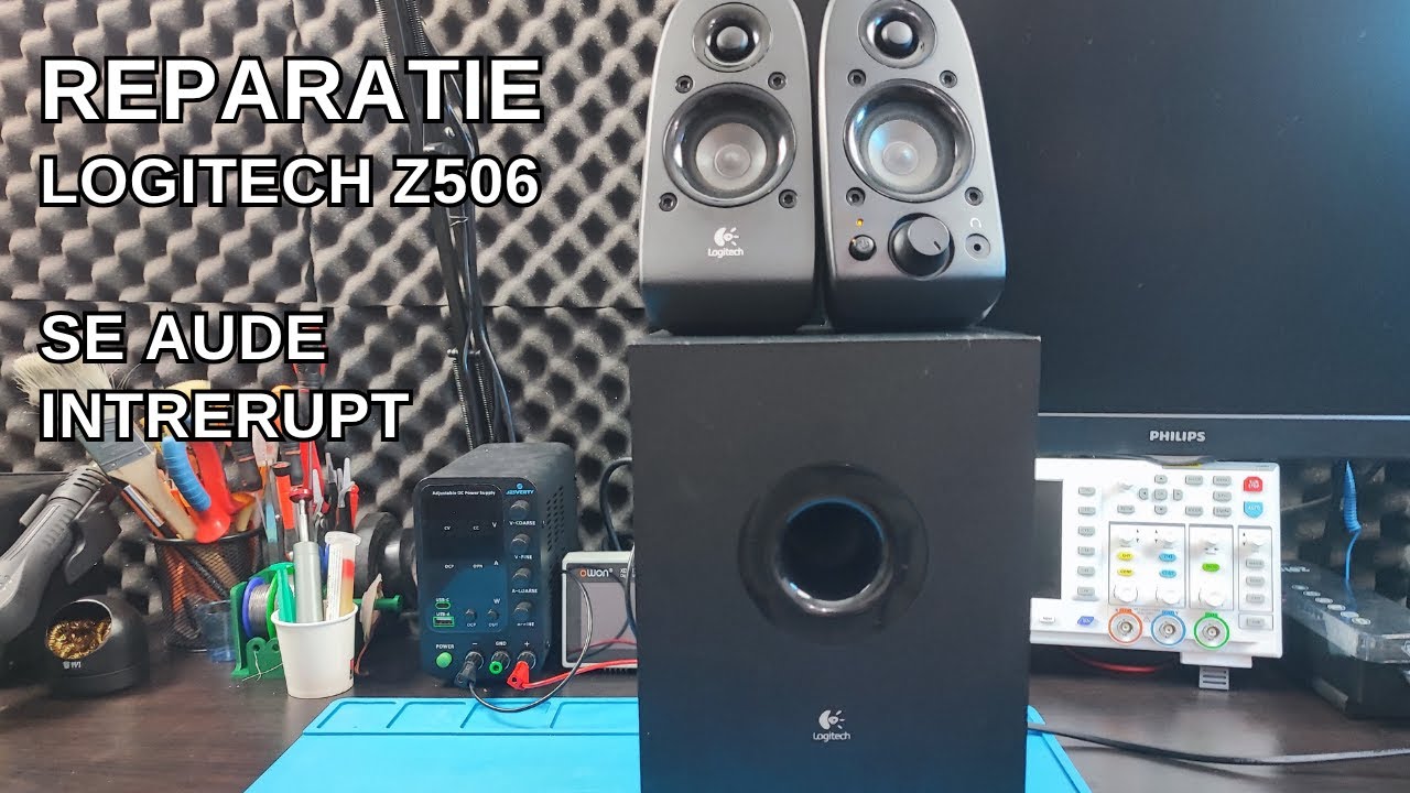 Logitech Z506 se aude intrerupt - Reparatie