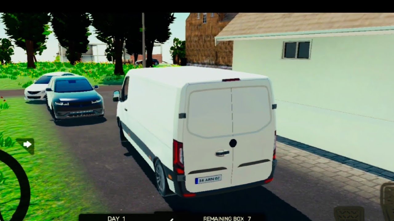 cargo Van simulator gameplay/ New updates/ and traffic added/ Very realistic graphics game🛻❤️