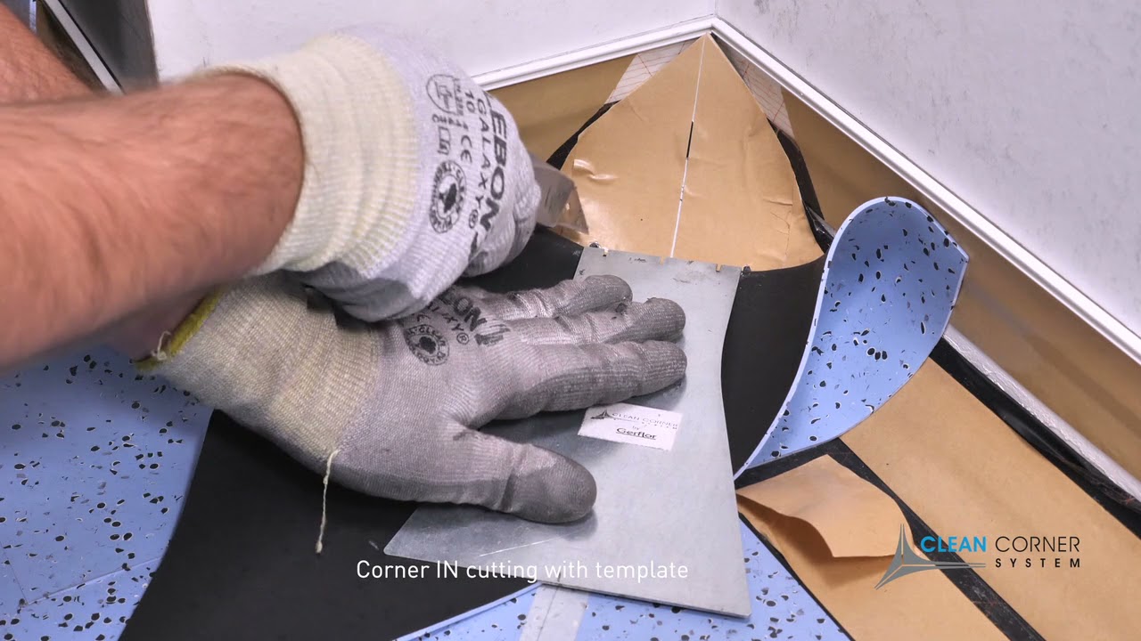 GTI EL5 Cleantech - Clean Corner Coving - Welding conductive tiles installation
