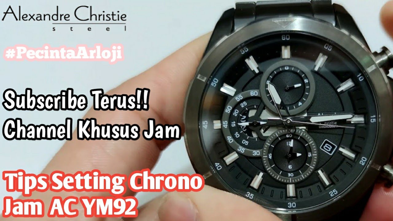 Cara Setting Chrono Jam tangan Alexandre Christie 😭 #PecintaArloji