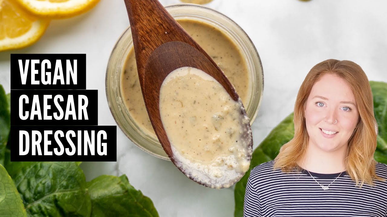 Vegan Caesar Dressing Recipe | nut-free + dairy-free salad dressing
