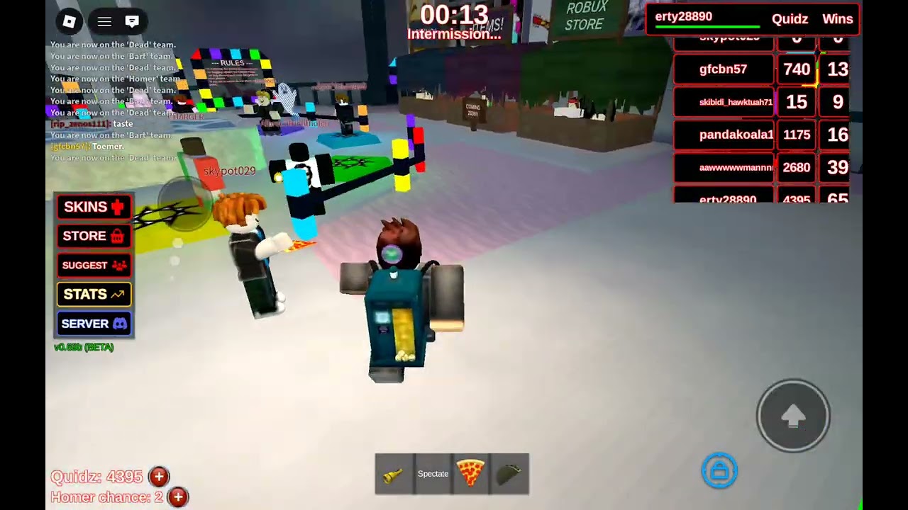 You vs Homer gameplay | You vs Homer Roblox