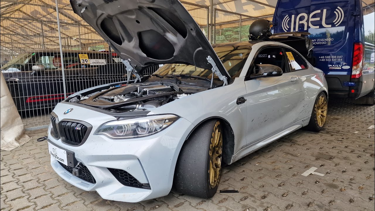 BMW M2 Competition Tor Poznan 1:44.214 chasing Porsche GT3