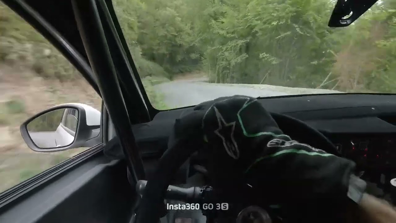 Test Rally Sanremo 2025 Lancia Ypsilon Rally 4 POV HELMET CAM Vigo - Canobbio 4K