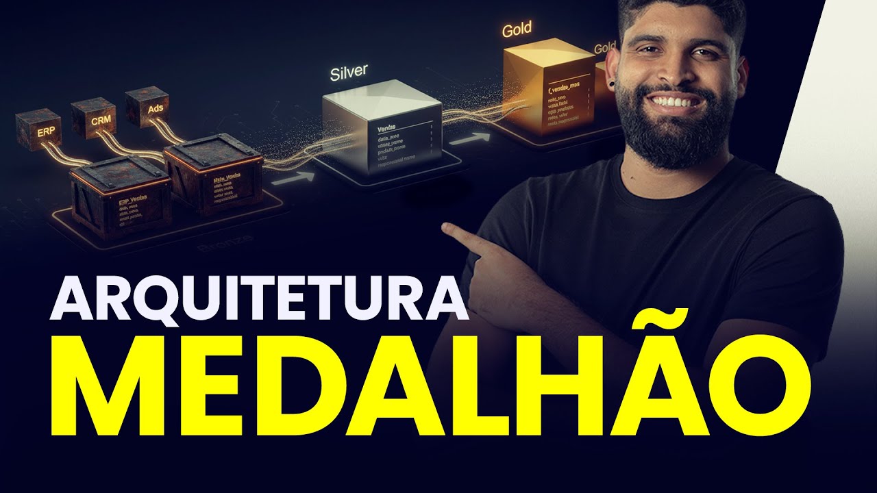 Arquitetura Medalh&atilde;o Simplificada para Engenharia de Dados (Bronze, Prata e Ouro)
