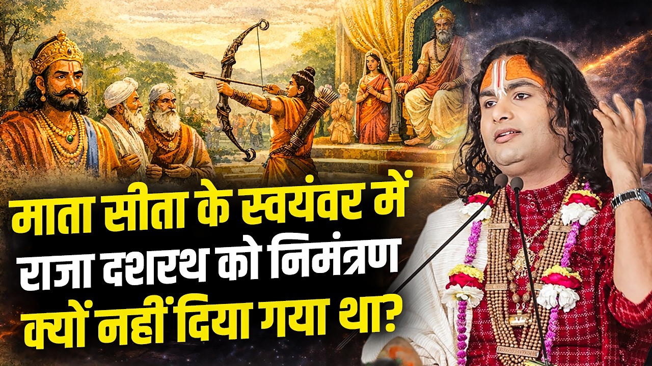 माता सीता के स्वयंवर में राजा दशरथ को निमंत्रण क्यों नहीं दिया गया था ? अनिरुद्धाचार्य जी महाराज