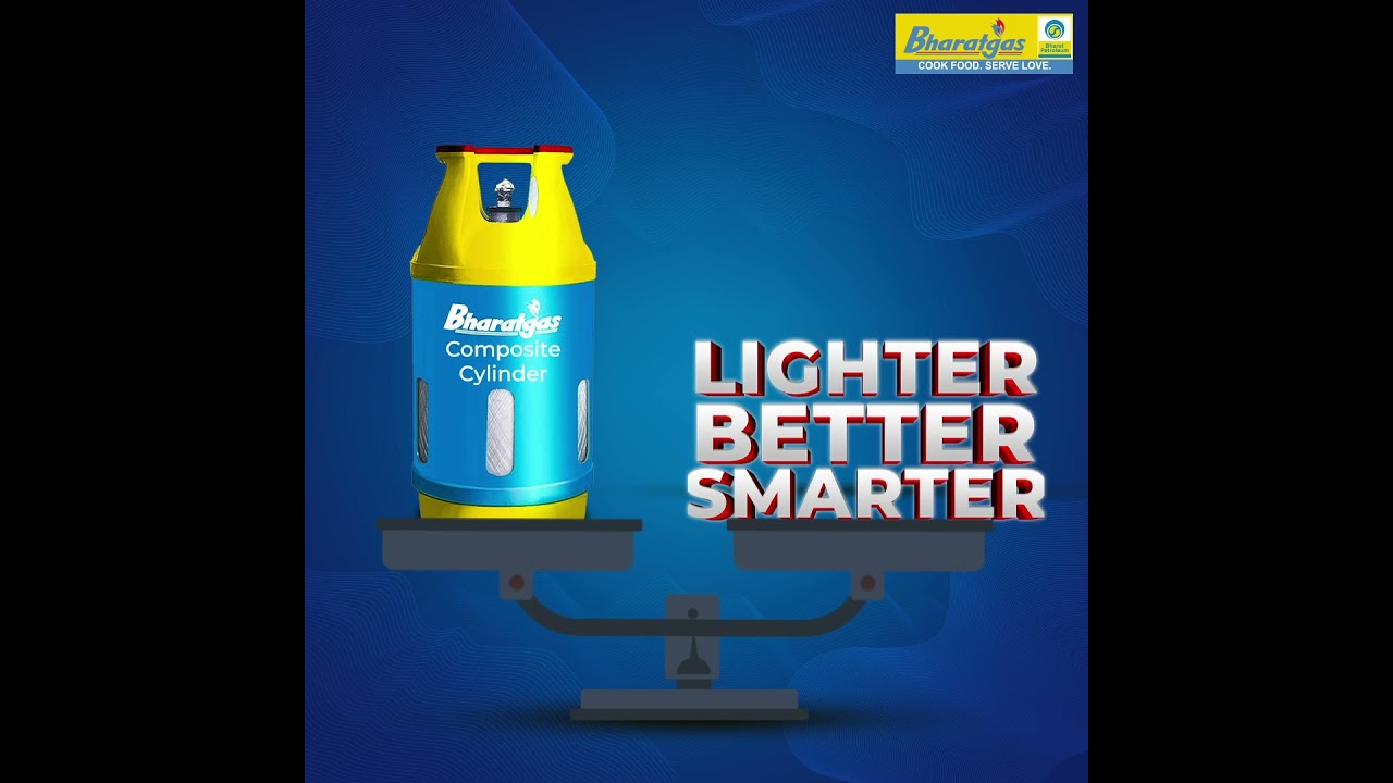 Tired of dragging around heavy gas cylinders? The Bharatgas Lite Cylinder is here | #bharatgas