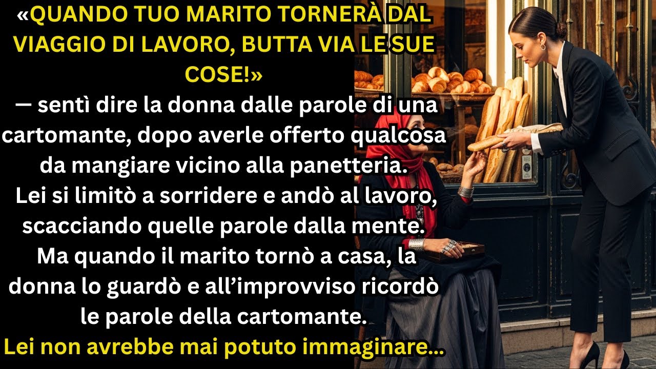 «Quando tuo marito tornerà dal viaggio di lavoro,butta via le sue cose!» —sentì una donna cartomante