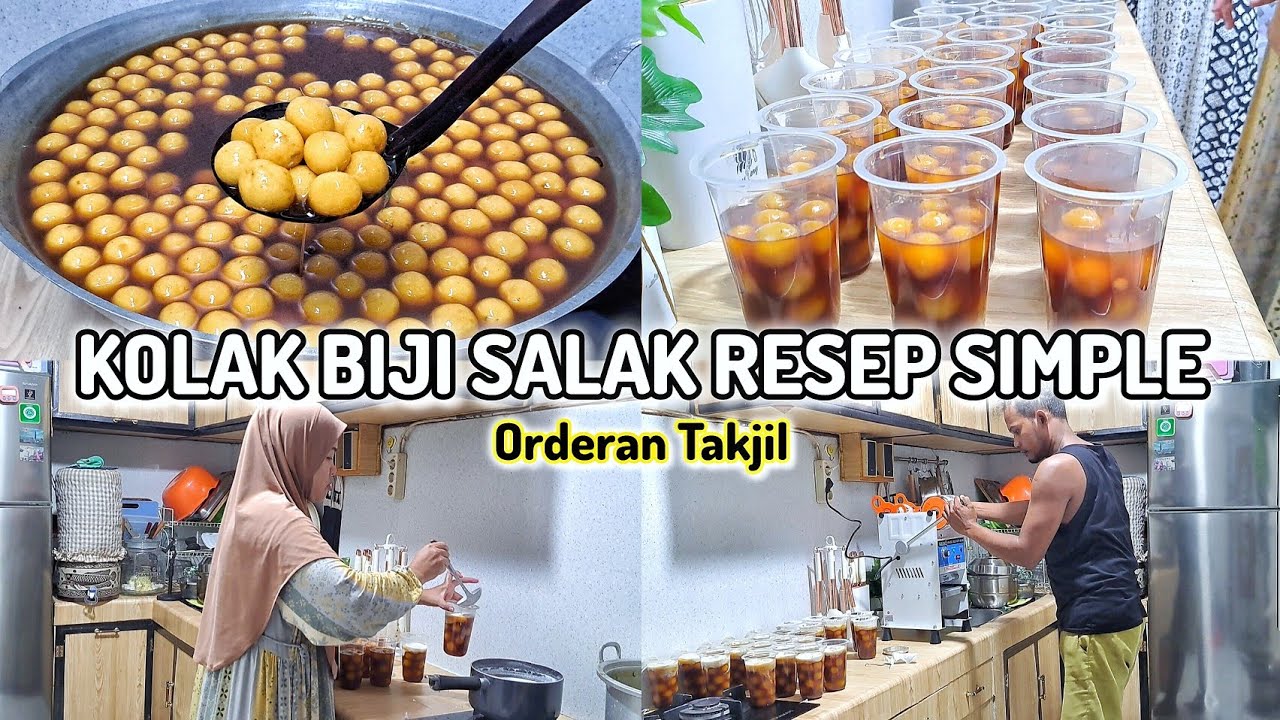 KOLAK BIJI SALAK RESEP SIMPLE JUALANKU || ORDERAN TAKJIL RAMADHAN #takjil  #kolakbijisalak#idejualan