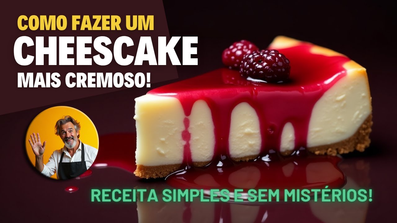 Como Fazer um Cheesecake mais cremoso! Receita Simples e sem Mistérios!