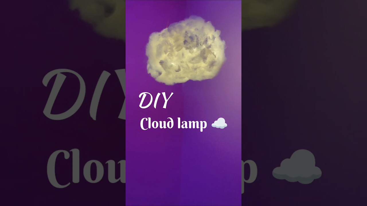 DIY Floating cloud ☁️ decor with fairy lights l Awesome idea 💡