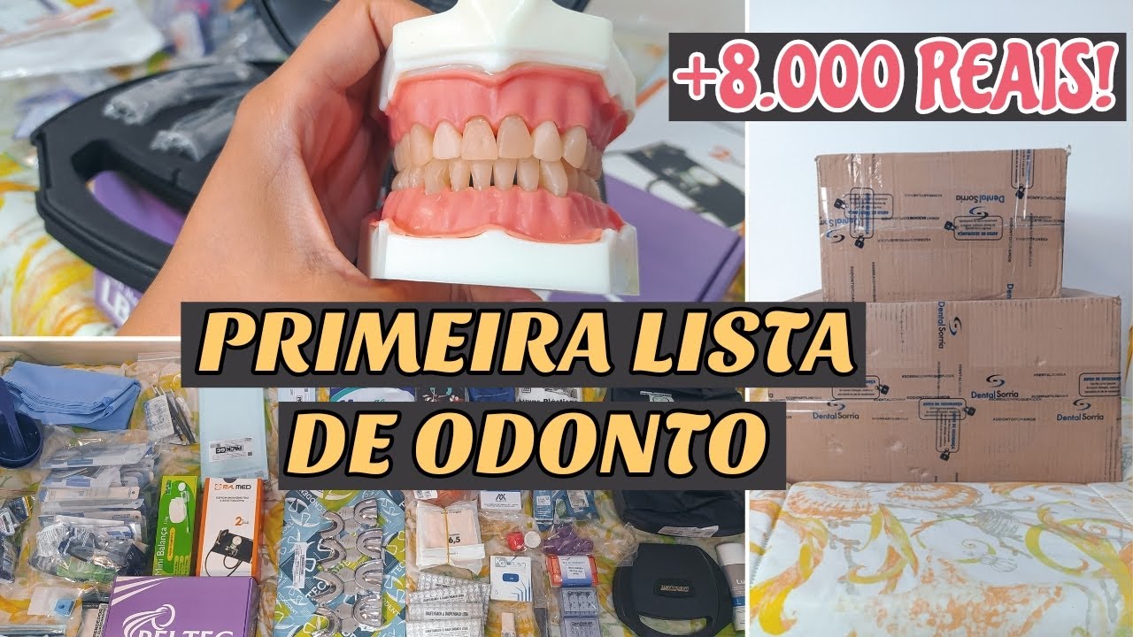 [UNBOXING] + QUANTO CUSTA A LISTA DE MATERIAIS DE ODONTOLOGIA?