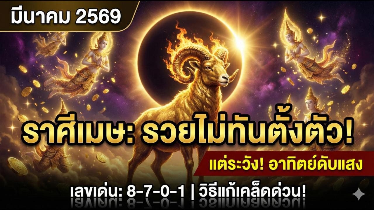 ♈️ ราศีเมษ มีนาคม 2569: 