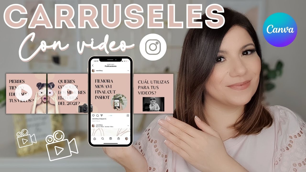 🌟CÓMO hacer Carruseles para INSTAGRAM con VIDEOS y GIF con CANVA🌟