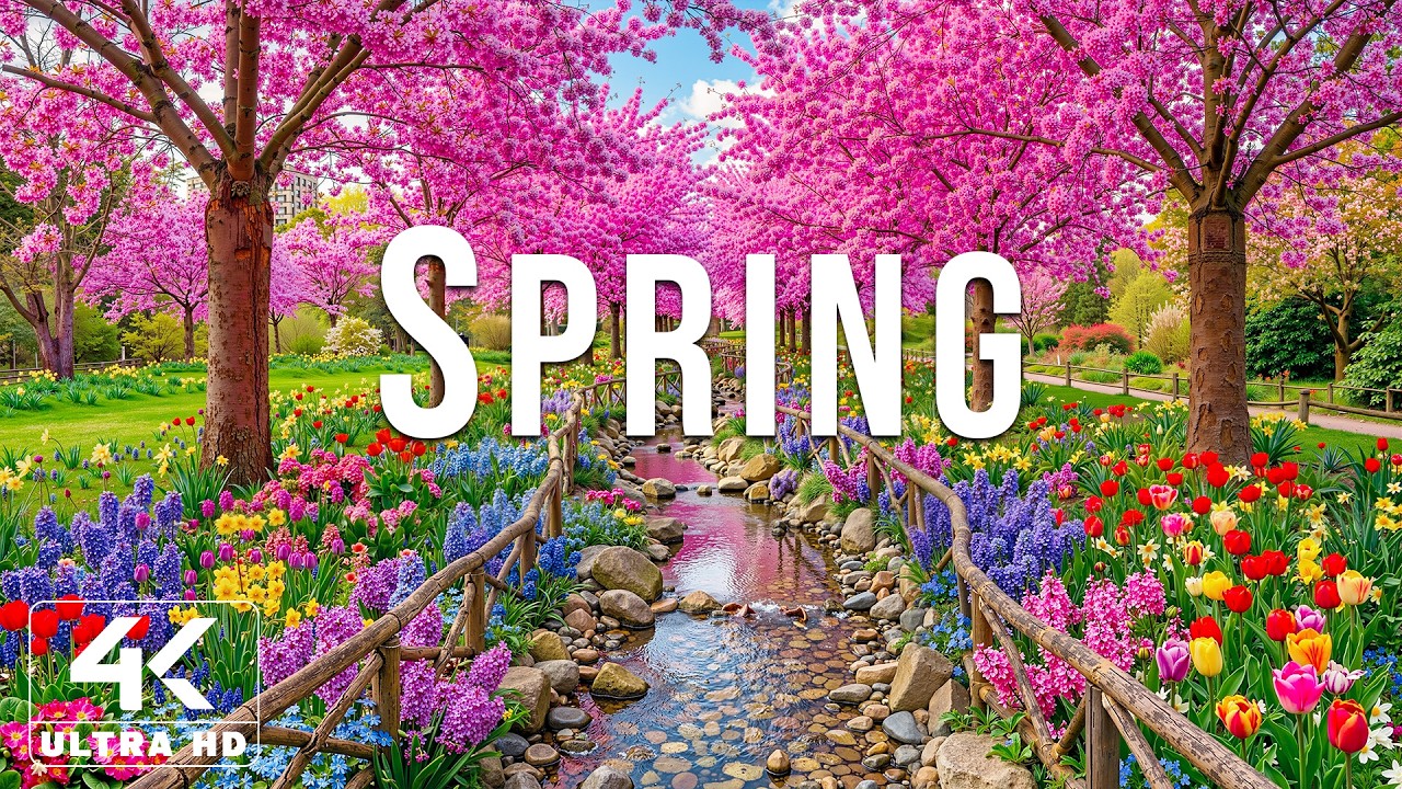 April 2026 Spring - Flowers 4K🌸 A Blooming Paradise Where Every Frame Feels Like a Dream