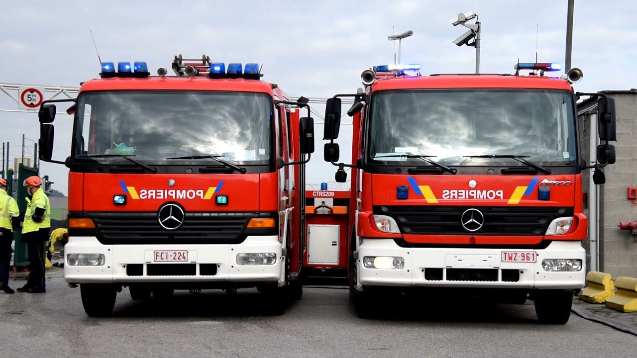 Pompiers de Liège 2021, Exercice incendie site seveso