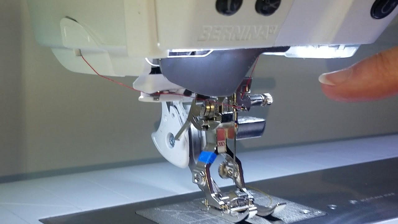 Threading the BERNINA 8 series with monofilament thread