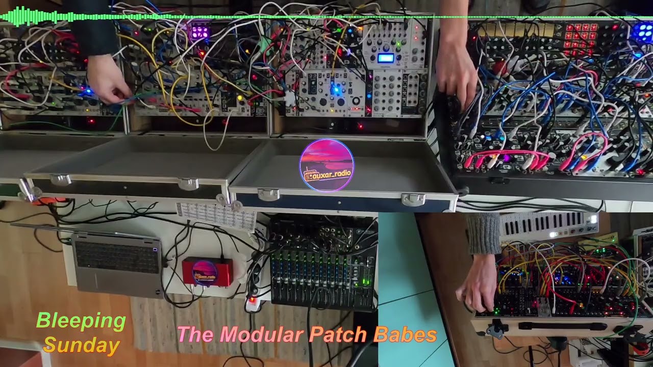 Auxar_Radio Twitch Livestream Live Modular Bleeps with the Modular Patch Babes 010226