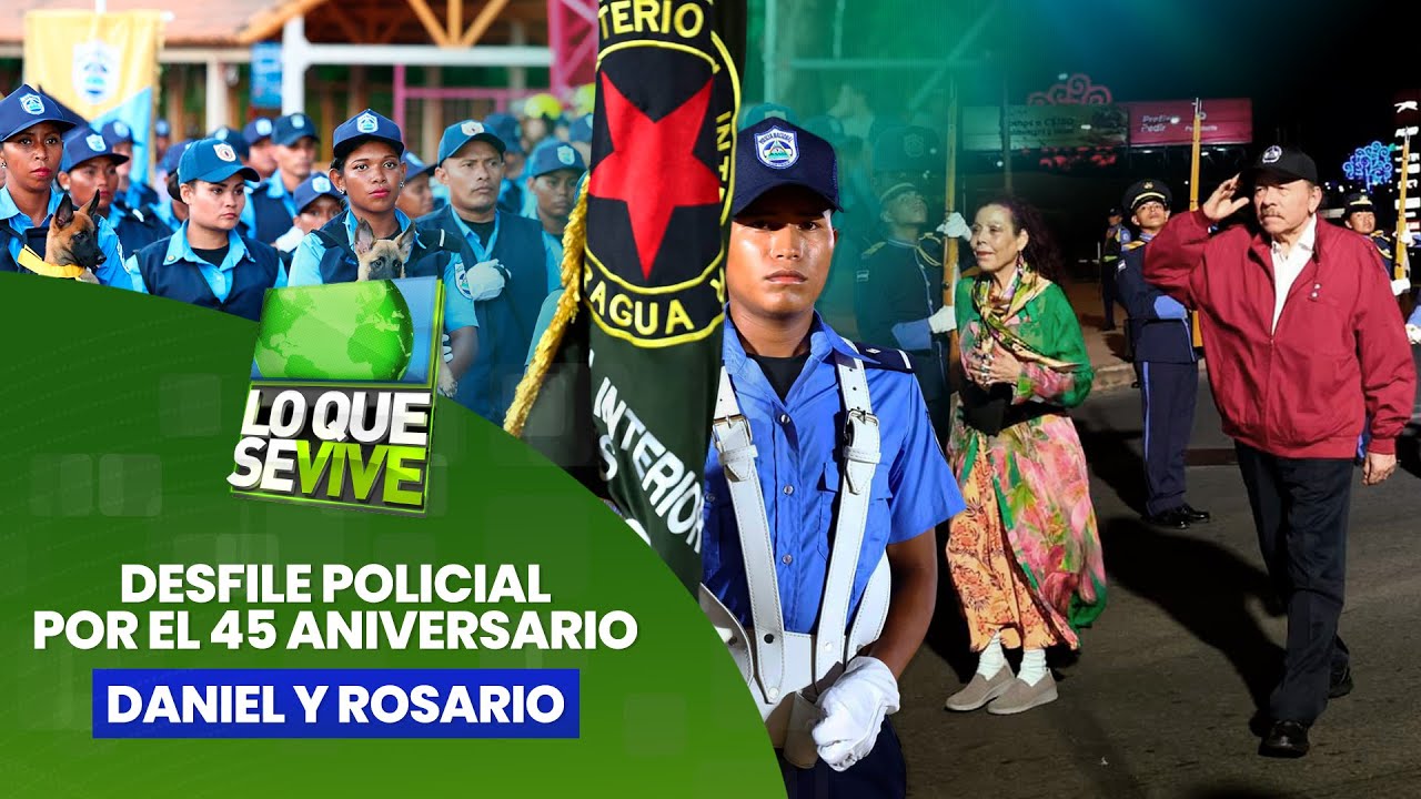 Daniel y Rosario presiden desfile policial 