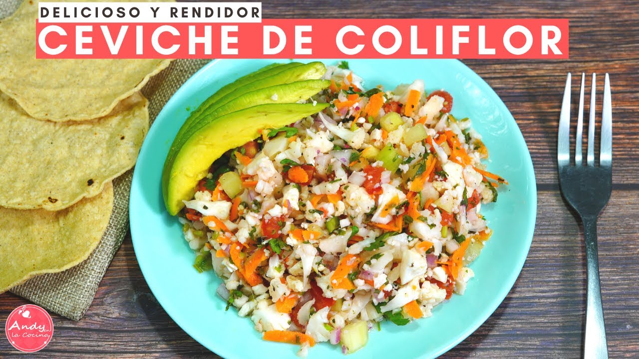 Este CEVICHE DE COLIFLOR es muy Delicioso y Rendidor |Andy en la Cocina