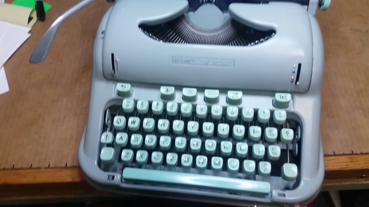 1963 Hermes 3000 - ONE WICKED MEAN TYPEWRITER