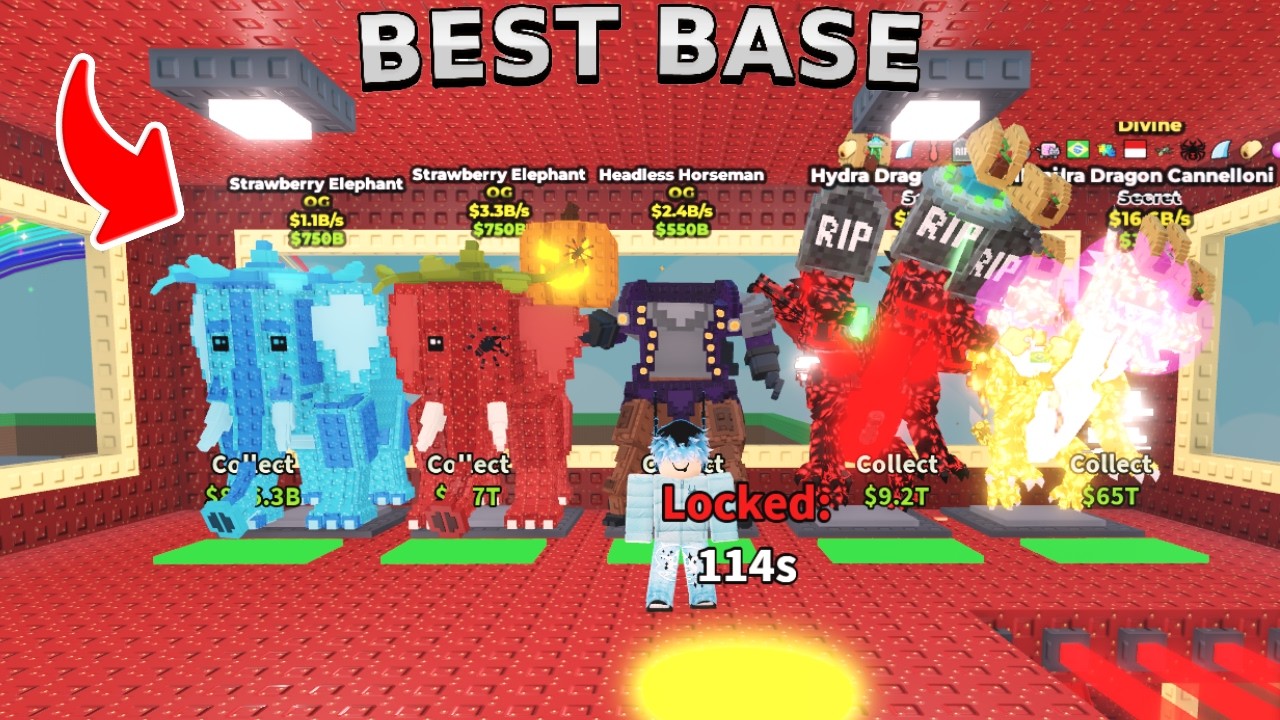 Base TOUR of the #1 PLAYER In Steal A Brainrot!