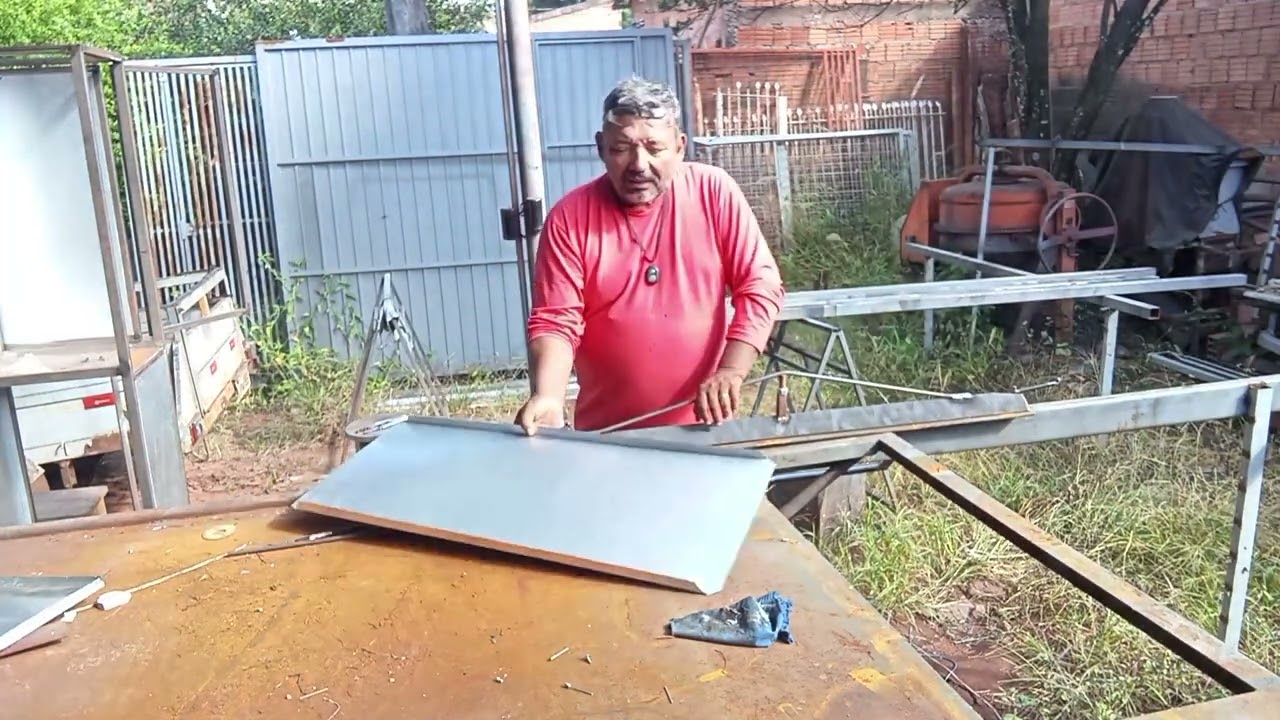 tive que fábricar uma dobradura manual