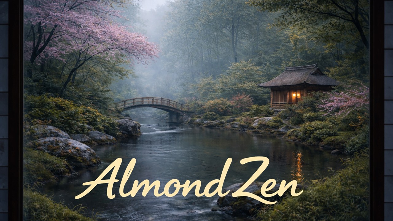 Window Rain Ambiance + Zen Music | Relaxing Ambiance 💤🌧️🌜