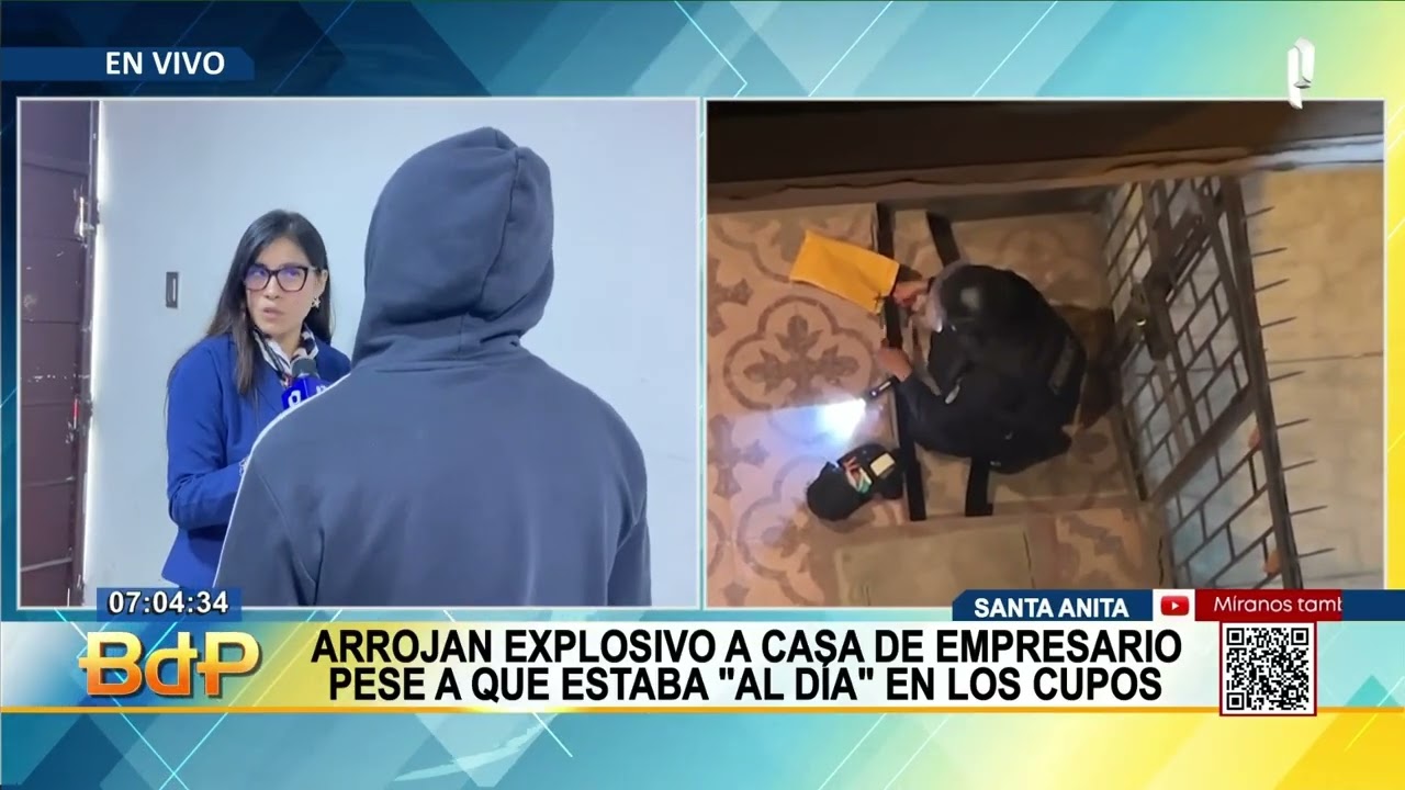 Detonan explosivo frente a vivienda de empresario en Santa Anita: familia vive bajo amenazas