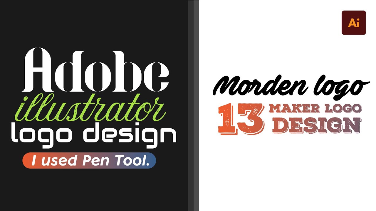 How To Morden / Maker Logo Design || Adobeillustrator *Graphics-Actor