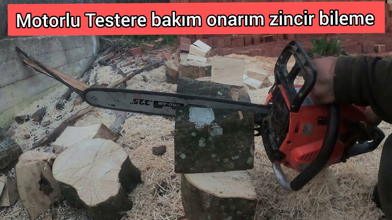 Zomax 4620 Motorlu Testere Tamirat Tadilat / Zincir Bileme