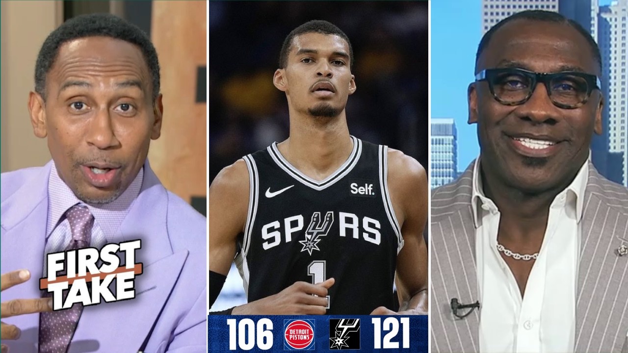 FIRST TAKE | Wemby is CHEAT CODE - Shannon on Victor Wembanyama 38 Pts to Spurs def. Pistons 121-106