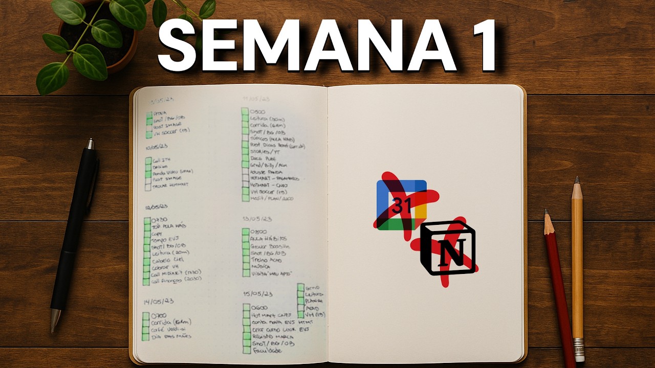Esse é o ÚNICO jeito certo de planejar sua semana (o resto é perda de tempo!)
