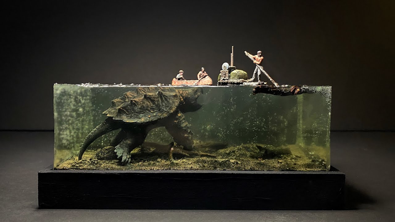 Alligator Snapping Turtle Resin Diorama | Testing the new (unreleased) Anycubic Photon Ultra!