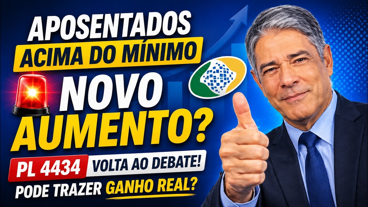 PL 4434: Aumento real para Aposentados Acima do Mínimo