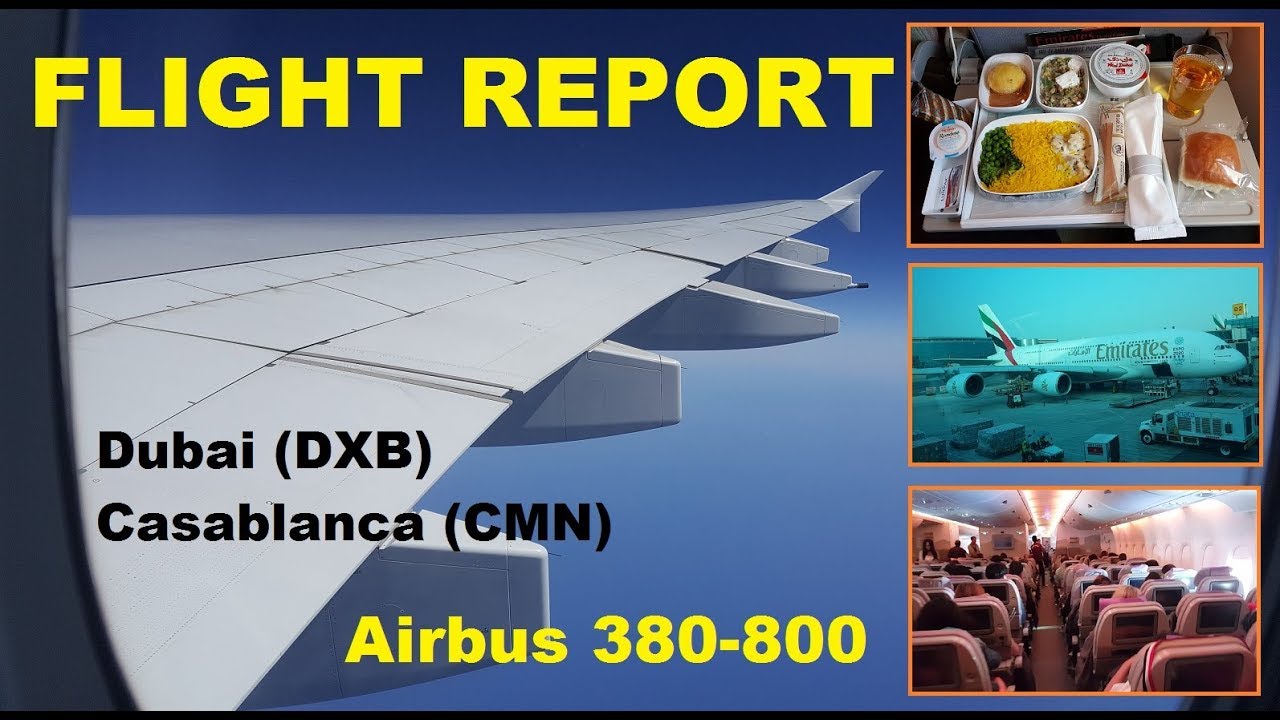 Flight Report | EMIRATES | Airbus 380-800 | Dubai to Casablanca |