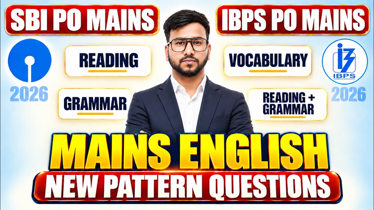 🟢 SBI PO Mains English 2026 | IBPS PO Mains English 2026 | Mains Level English Paper | Varun Chitra