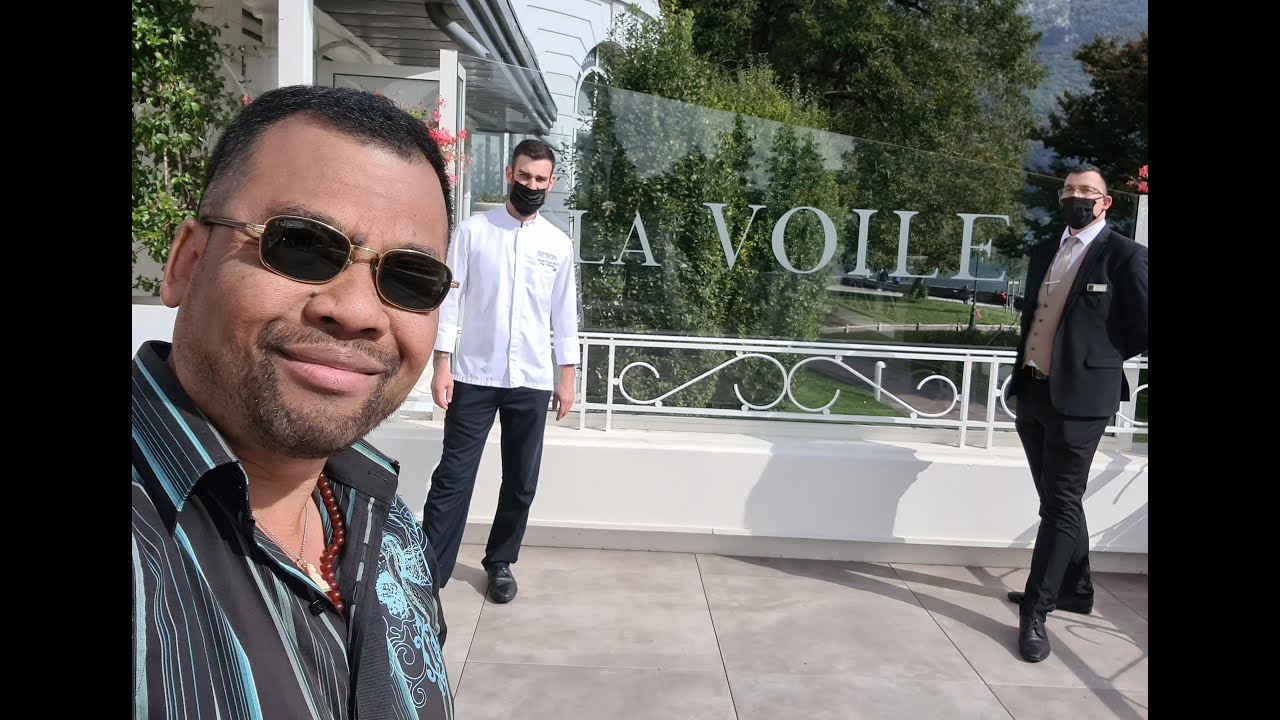 ❤️ La Voile restaurant gastronomique dans le Palace Impérial au bord du lac d'Annecy