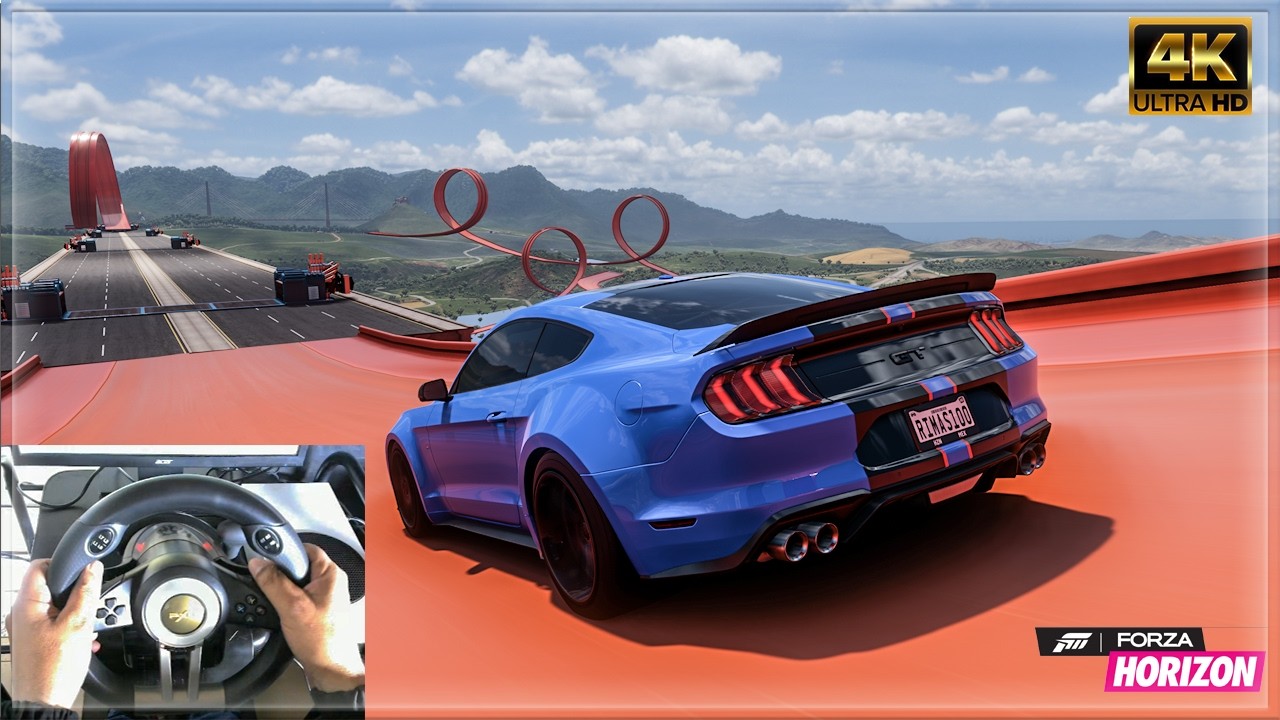 Ford Mustang GT DeBerti vs Modern Muscle - Hot Wheels Race - Forza Horizon 5 | Steering Wheel