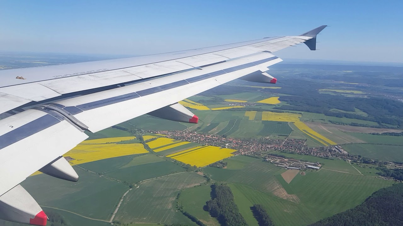 Landing at Prague 7th May 2018 British Airways Airbus A320