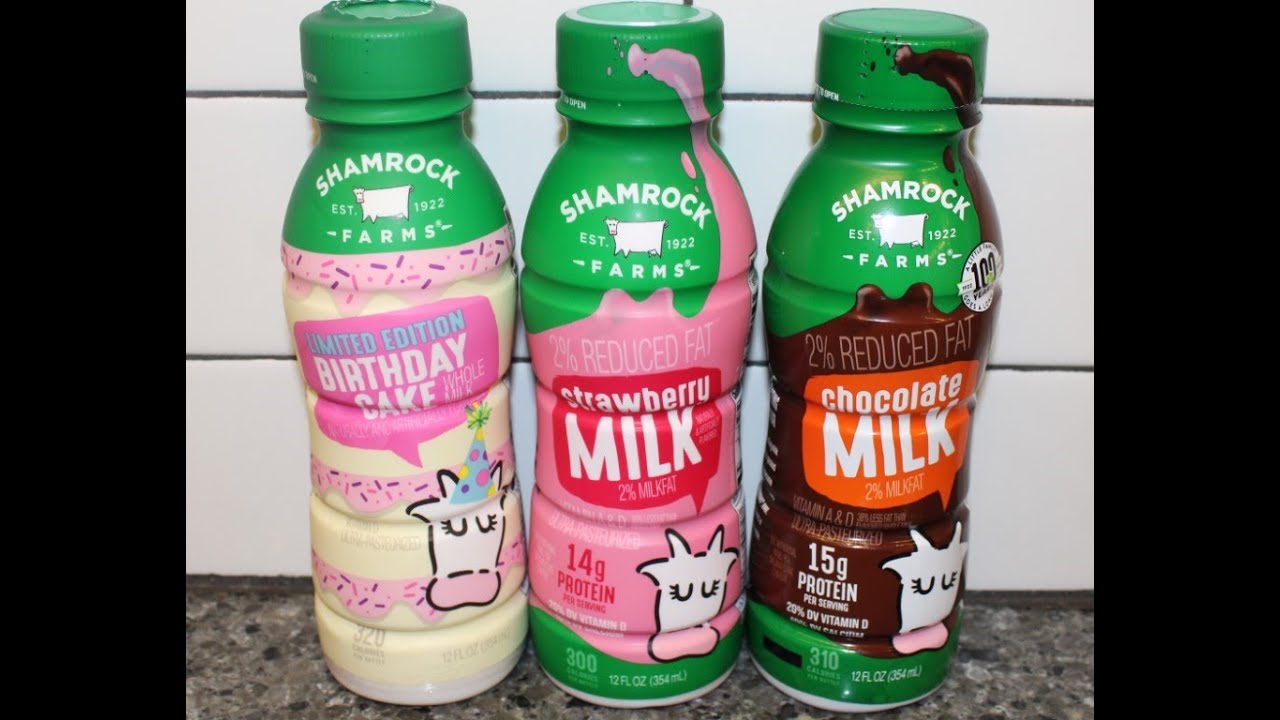 Shamrock Farms Milk: Birthday Cake, Strawberry & Chocolate Review