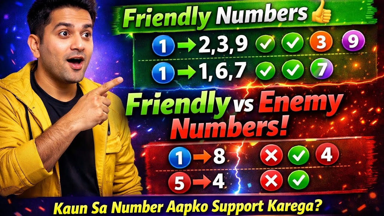Friendly vs Enemy Numbers | Which Numbers Support You? Numerology Secrets