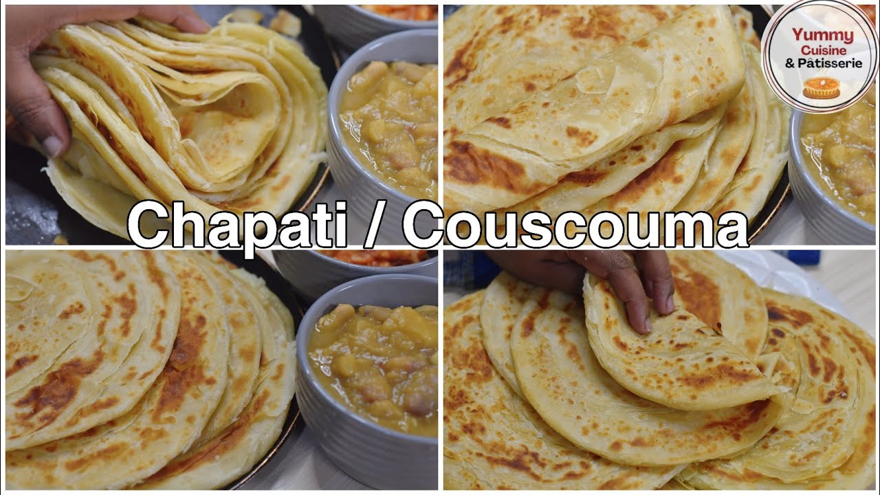 Comment faire  de délicieux chapati/ couscouma feuilleté/ recette incroyable!