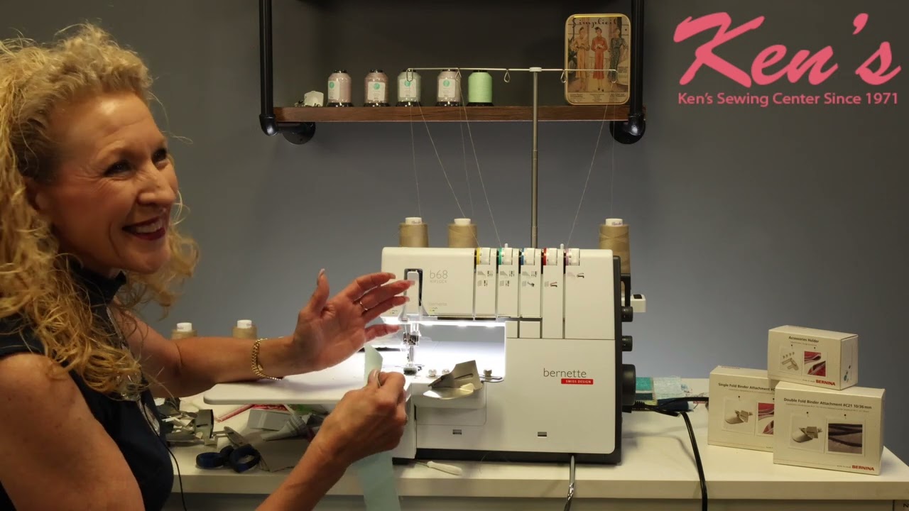 Bernina Binders and Folders for Bernette B42, B48, B62, B68 Coverstitch Machines