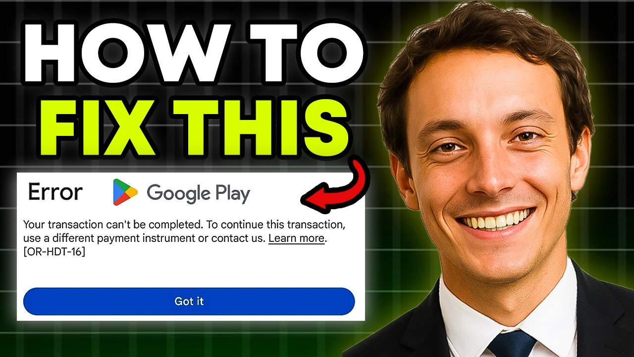 How To EASILY Fix Google Play Error Code OR-HDT-16 (Full 2025 Guide)