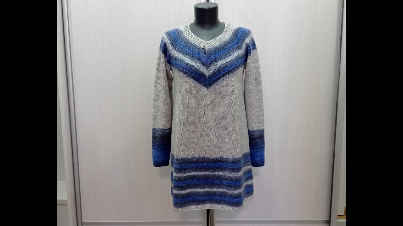 Туника из пряжи Alize superlana klasik.  Готовая работа.