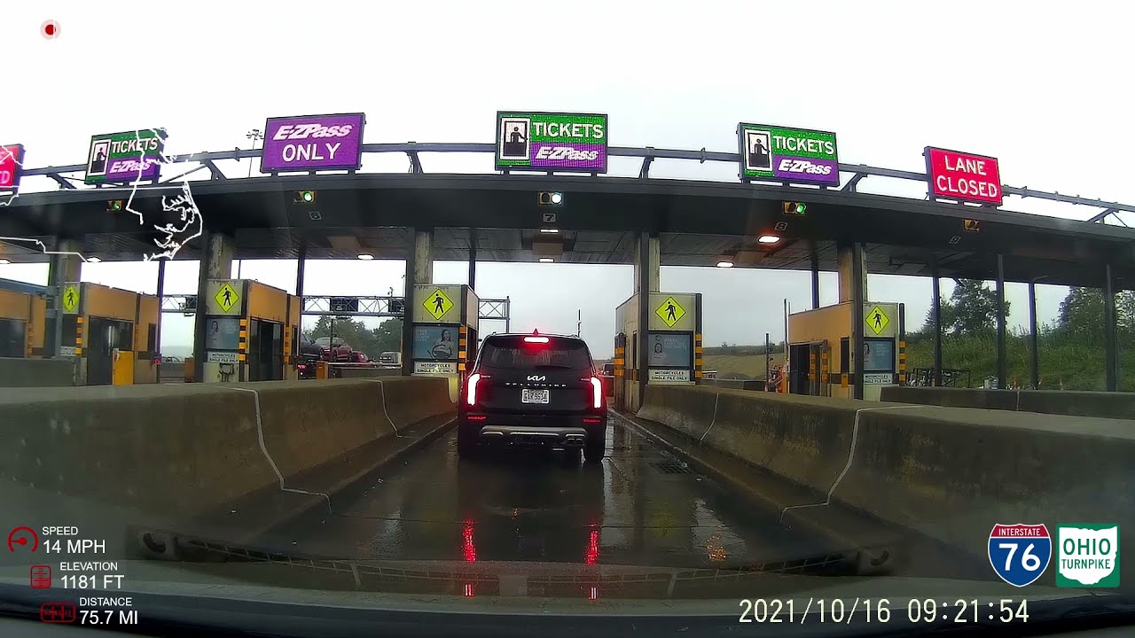 Timelapse - Cleveland, OH to Greenville, NC in the rain