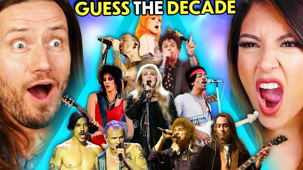 Adults Try To Guess The Decade Of Iconic Rock Songs!