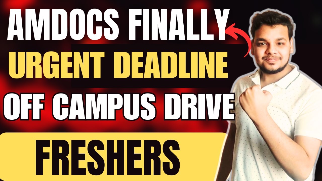 Announced! Amdocs Hiring Freshers | OFF Campus Drive For 2026, 2025, 2024 Batch Hiring | Latest Jobs